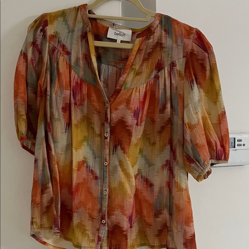 Ba&sh Colorful Women's Blouse with Button Detail